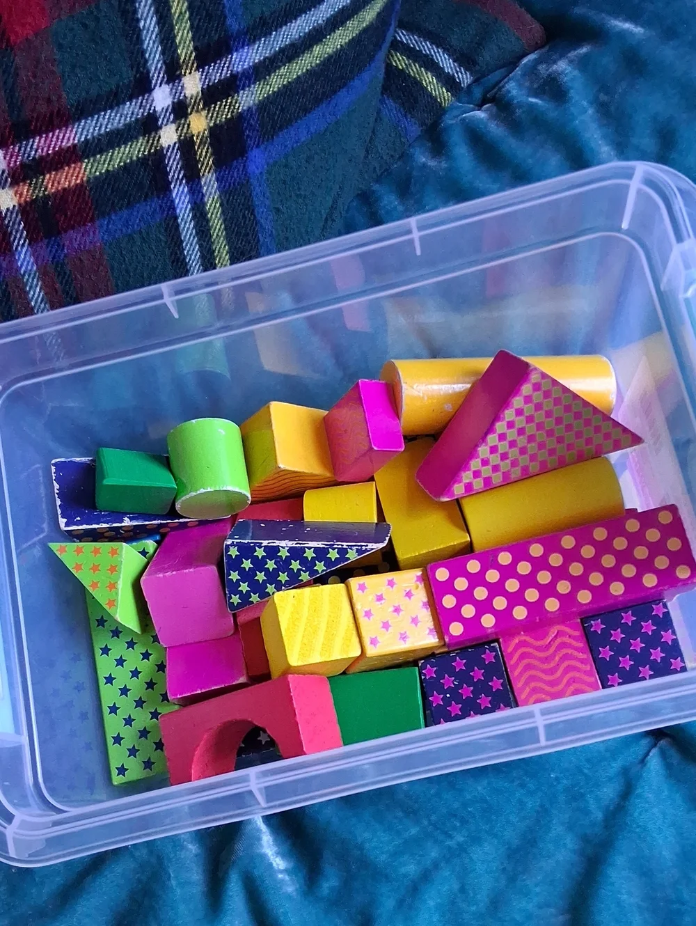Wooden Building Blocks Set